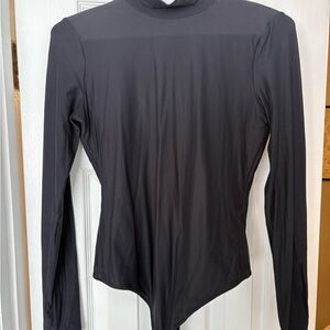 Abercrombie & Fitch Black Long Sleeve Bodysuit